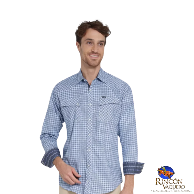 Camisa Vaquera Wrangler caballero 20 Extreme Slim Manga Larga 712