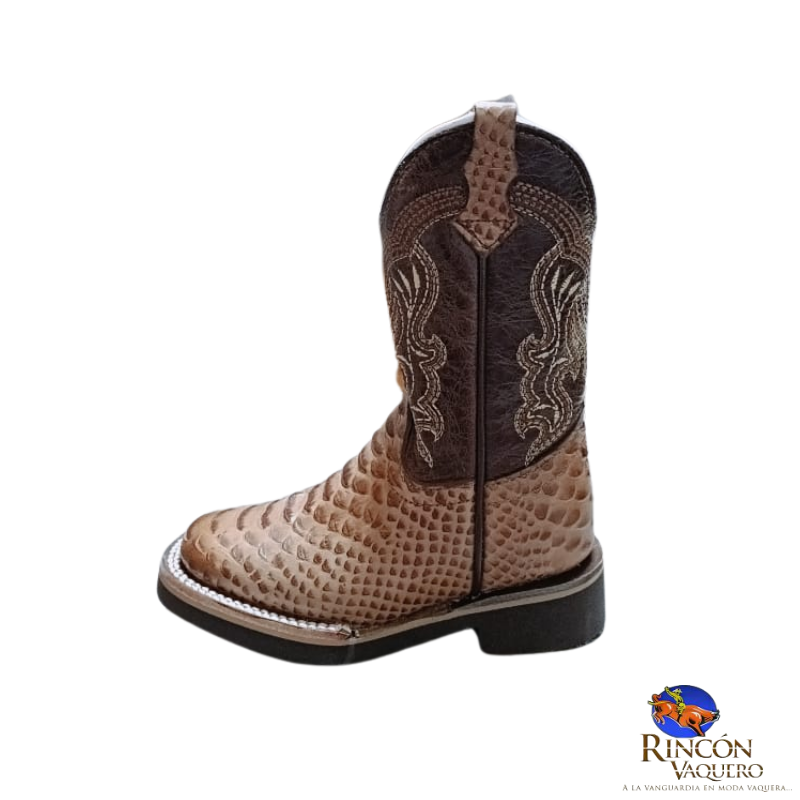 Bota para niño con diseño de pitón