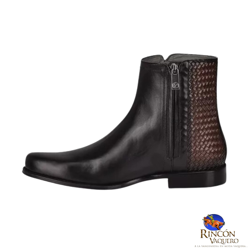 Bota formal para caballero en piel genuina