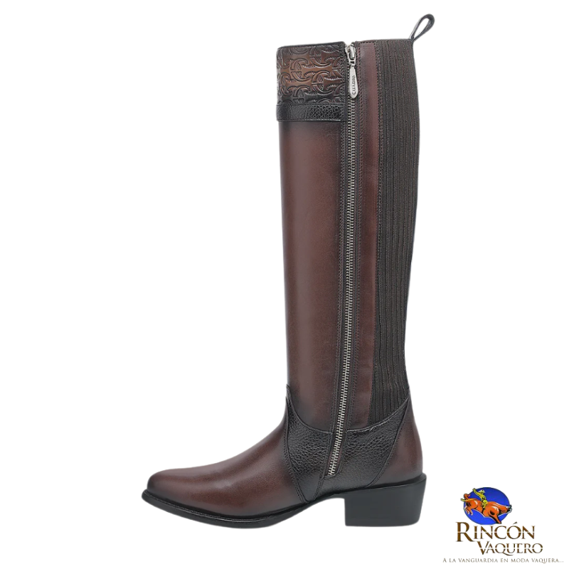 Bota casual en piel genuina para dama