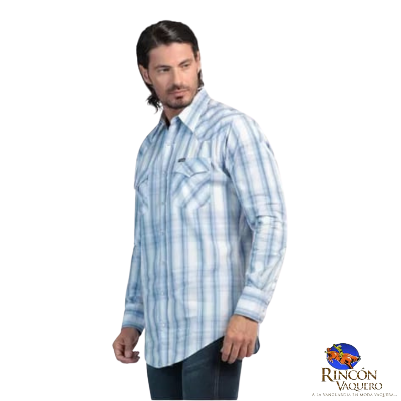 Camisa vaquera Wrangler caballero regular manga larga 593