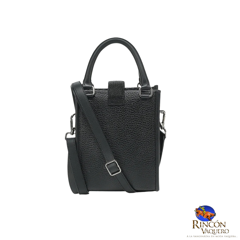 Tote mini en piel genuina de mantarraya para dama