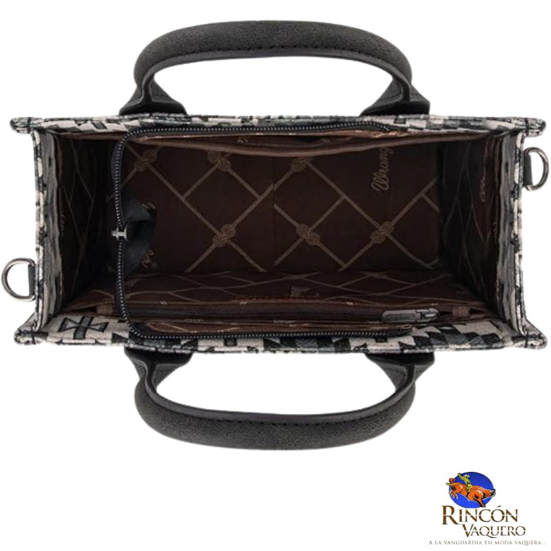 Bolsa Mini Wrangler Retro  Azteca Negro