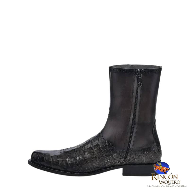 Bota formal para caballero en piel genuina de caimán