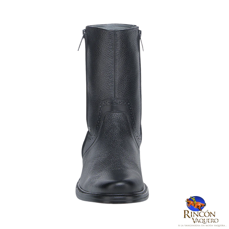 Bota de vestir en piel genuina de venado para caballero