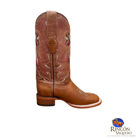 Bota para dama Tombstone Cráneo Alazan