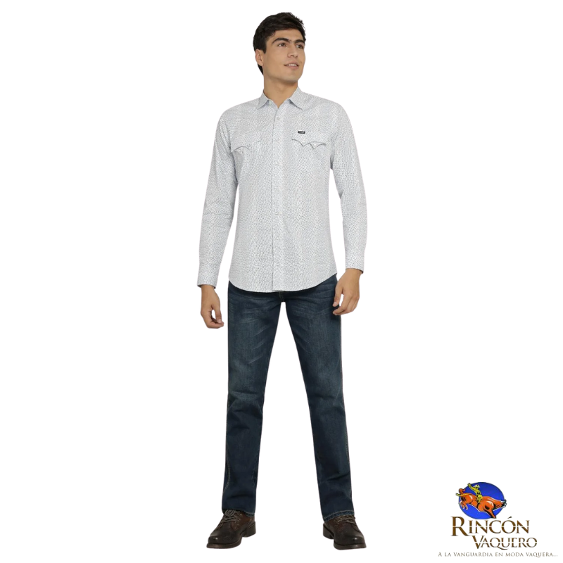 Camisa Vaquera Wrangler caballero 20 Extreme Slim Manga Larga 816