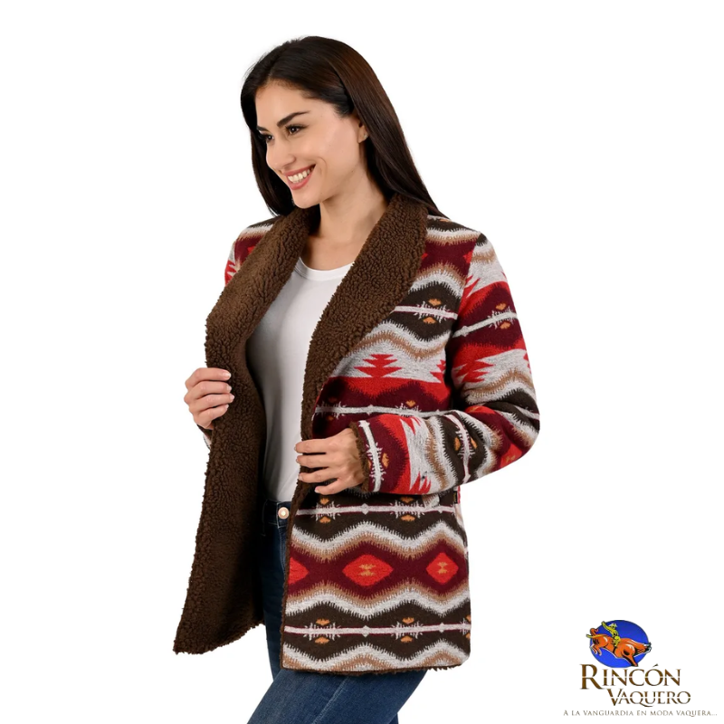 Cardigan Wrangler estampado  para dama Original