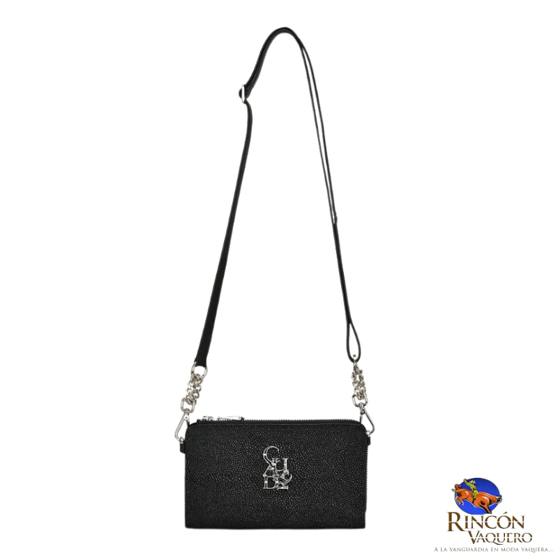 Cartera en piel genuina de mantarraya para dama