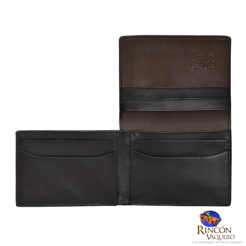 Cartera en piel genuina de mantarraya para caballero