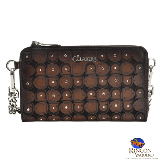 Cartera en piel genuina para dama