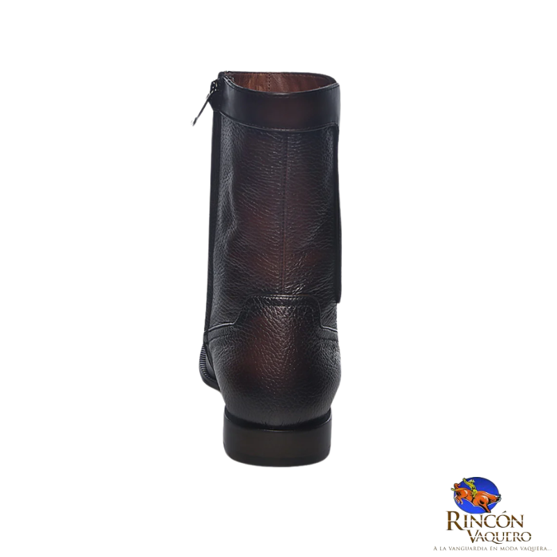 Bota de vestir en piel genuina de venado para caballero