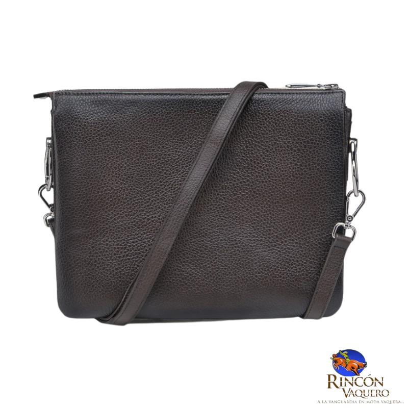 Bolsa Cuadra Res Natural Chocolate Dama