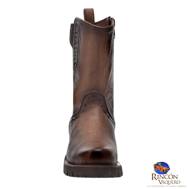 Bota urbana en piel genuina de venado