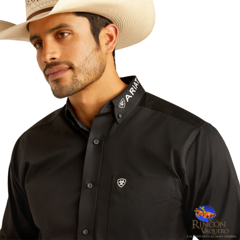Camisa Ariat Team Logo México Negro