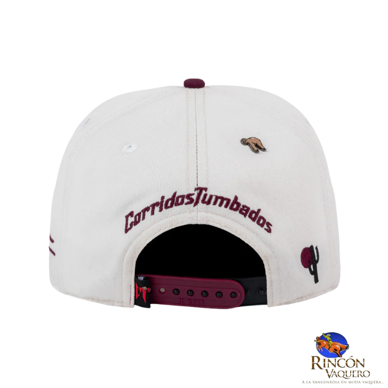 Gorra JC Hats CT Bone Burgundy