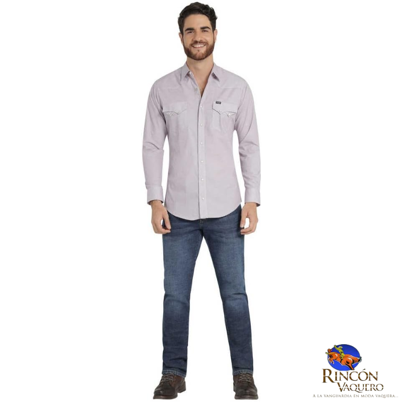 Camisa vaquera Wrangler caballero regular-fit 372