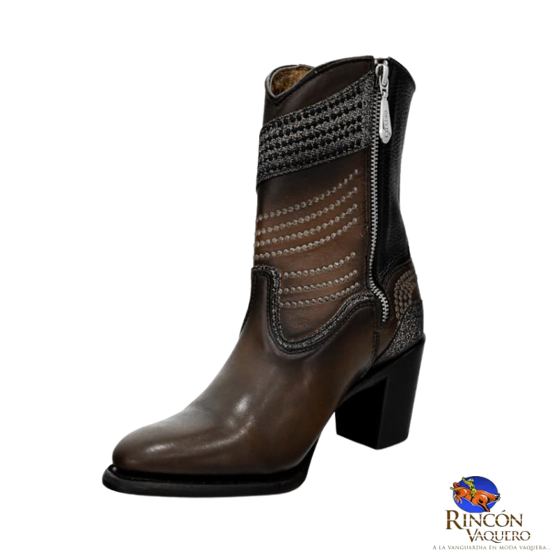 Botin para dama en piel genuina