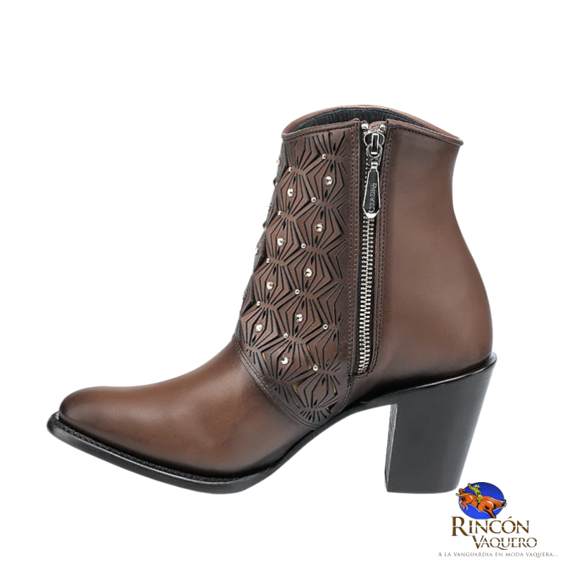 Botin para dama en piel genuina
