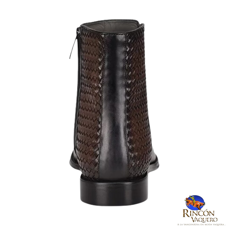Bota formal para caballero en piel genuina