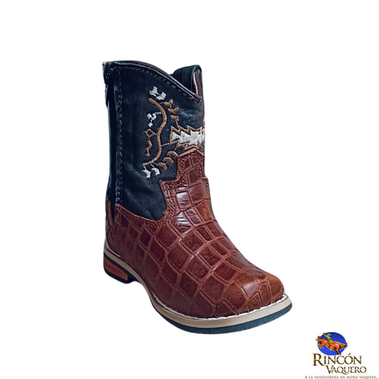 Bota para niño con diseño de cocodrilo