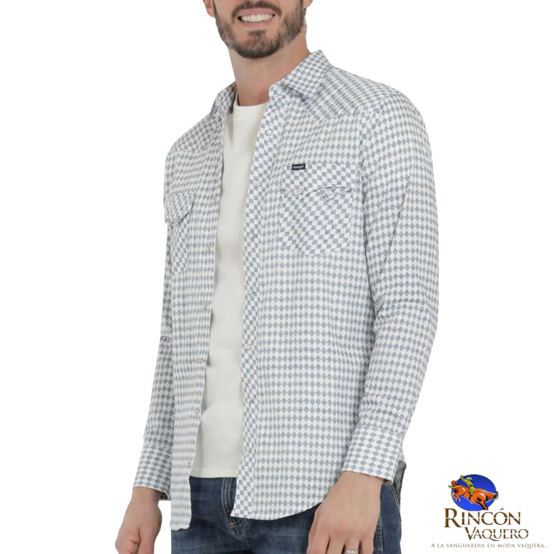 Camisa Vaquera Wrangler caballero 20 Extreme Slim Manga Larga 820