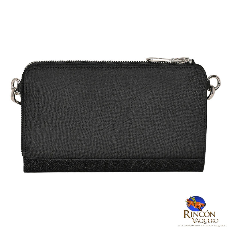 Cartera en piel genuina de mantarraya para dama