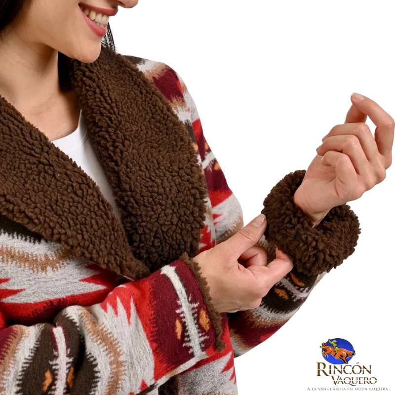 Cardigan Wrangler estampado  para dama Original