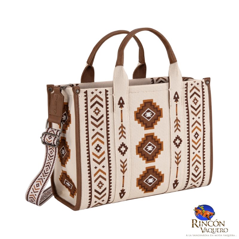 Bolsa Wrangler Retro Azteca Beige