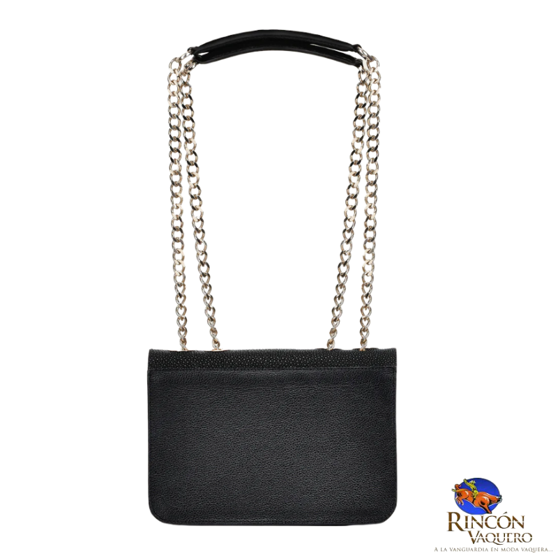 Crossbody en piel genuina de mantarraya