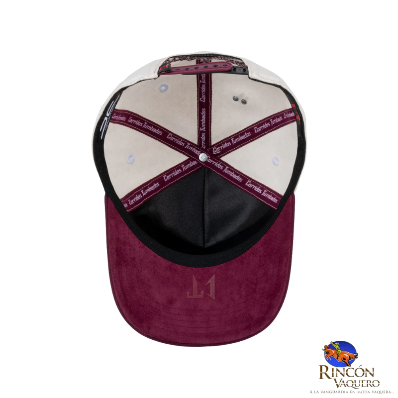Gorra JC Hats CT Bone Burgundy