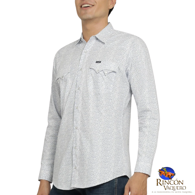 Camisa Vaquera Wrangler caballero 20 Extreme Slim Manga Larga 816