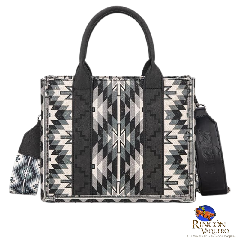 Bolsa Mini Wrangler Retro  Azteca Negro