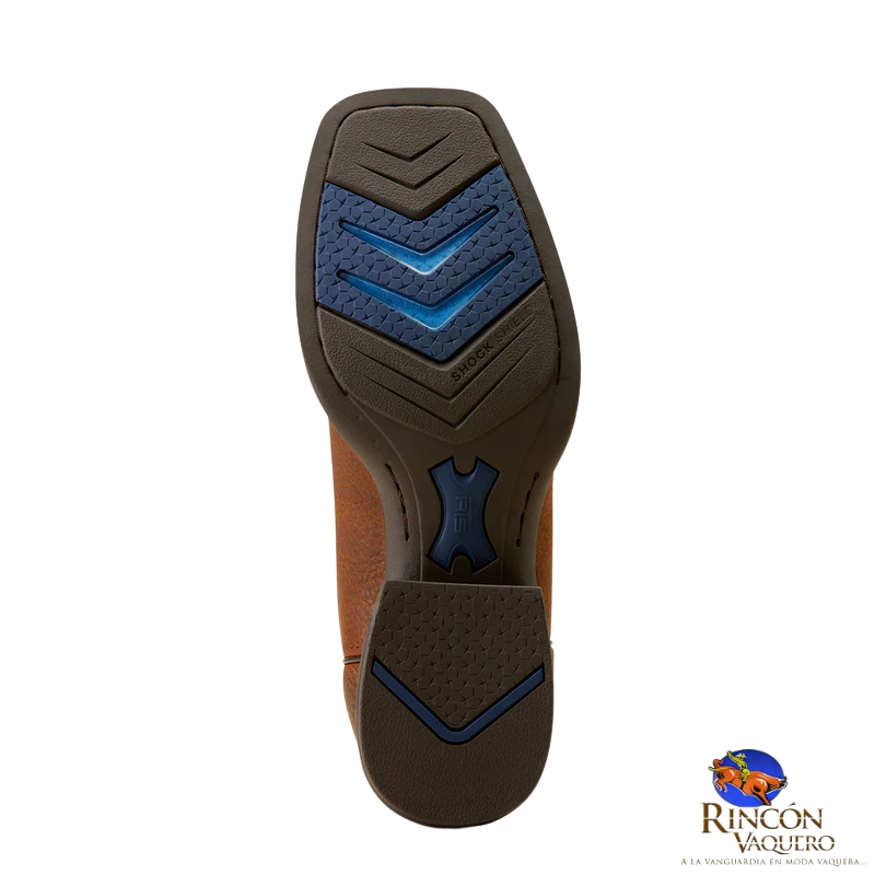 Bota Ariat Vaquera Cowpuncher Brown Oiled Rowdy VentTEK
