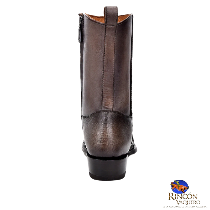 Bota fine western en piel genuina para caballero