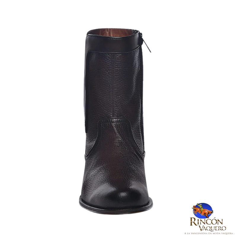 Bota de vestir en piel genuina de venado para caballero