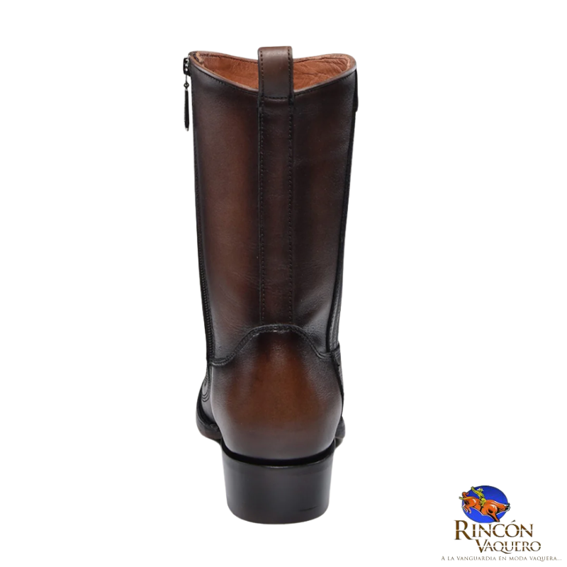 Bota casual en piel genuina de avestruz para caballero