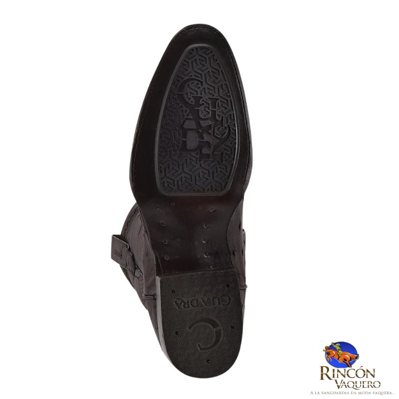 Bota para caballero en piel genuina de avestruz