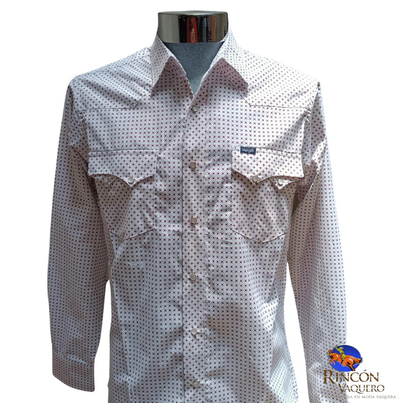 Camisa vaquera Wrangler caballero regular manga larga 344