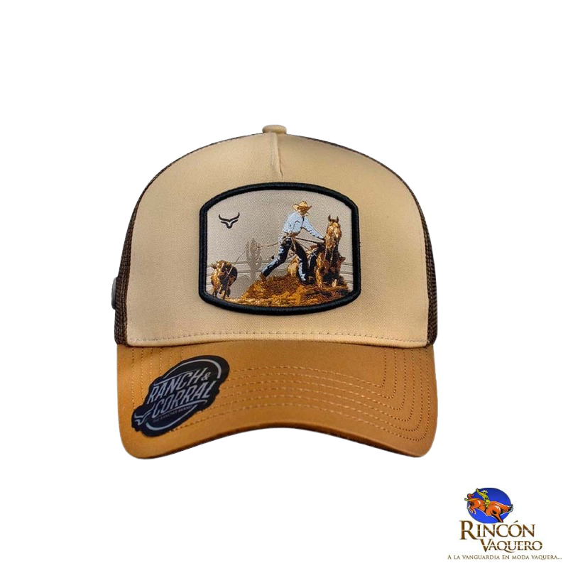 Gorra Ranch Corral Rodeo Lazo de Becerro
