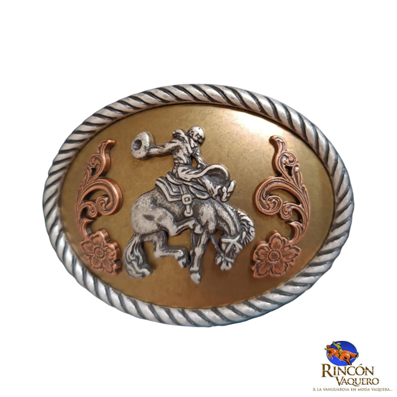 Hebilla Silla de montar ovalada Bronce