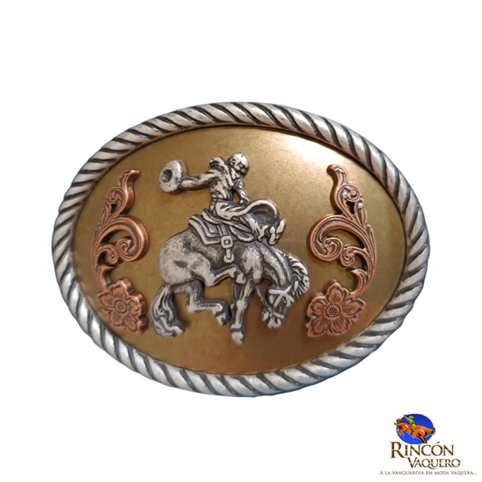 Hebilla Silla de montar ovalada Bronce