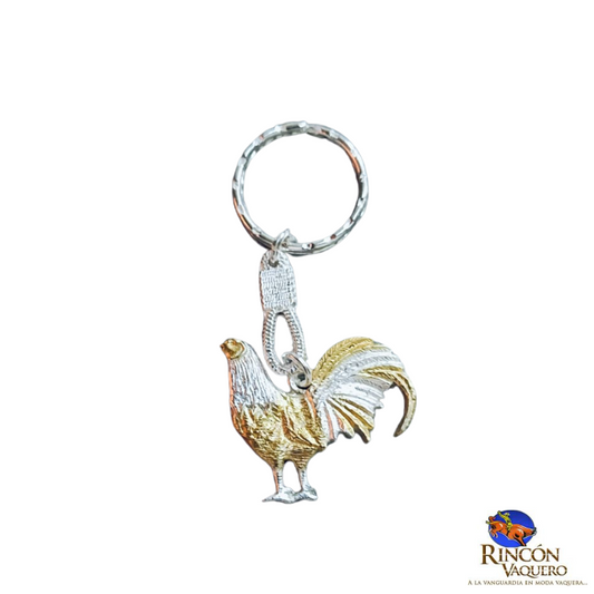 Llavero Ranch Brand Gallo de oro