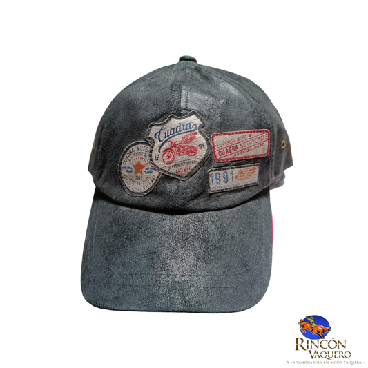 Gorra Cuadra Parches para caballero