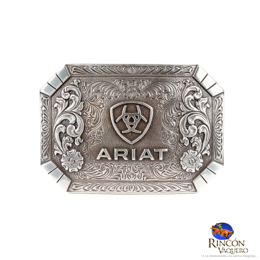 Hebilla Ariat Rectangular Floral