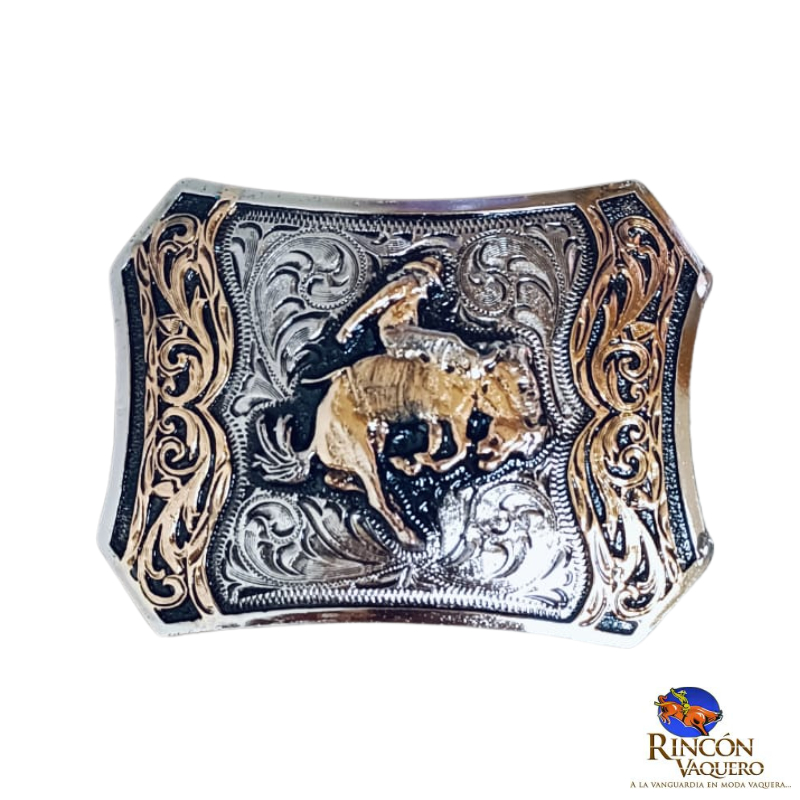Hebilla Ranch Brand Jinete Cuadrada