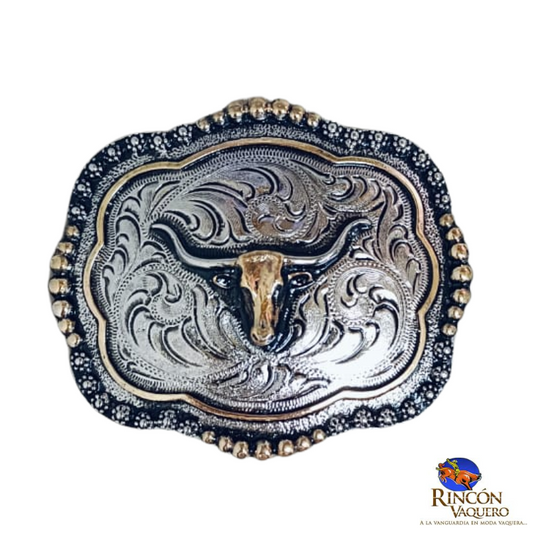 Hebilla Ranch Brand Vector cabeza de toro