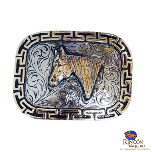 Hebilla Ranch Brand vector cabeza de caballo