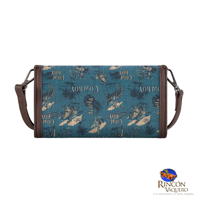 Cartera/bandolera Wrangler Vintage Retro Cowboy con estampado moderno Jean