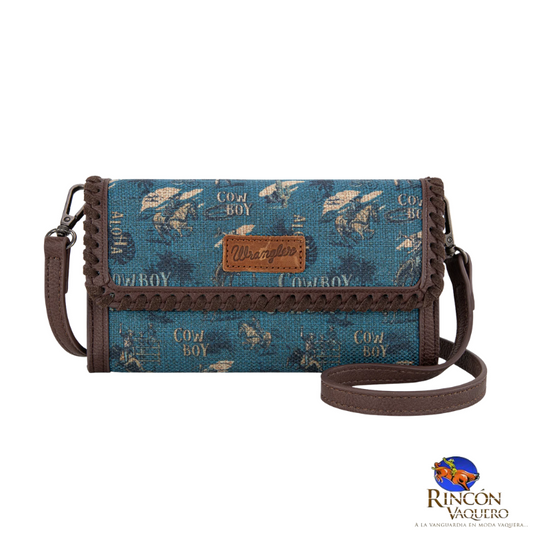 Cartera/bandolera Wrangler Vintage Retro Cowboy con estampado moderno Jean